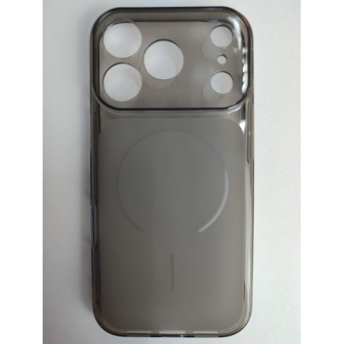 Чехол силиконовый iPhone 17 Pro прозрачный Clear Case черный
