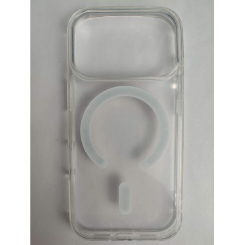 Чехол силиконовый iPhone 17 Pro прозрачный Magsafe Clear Case