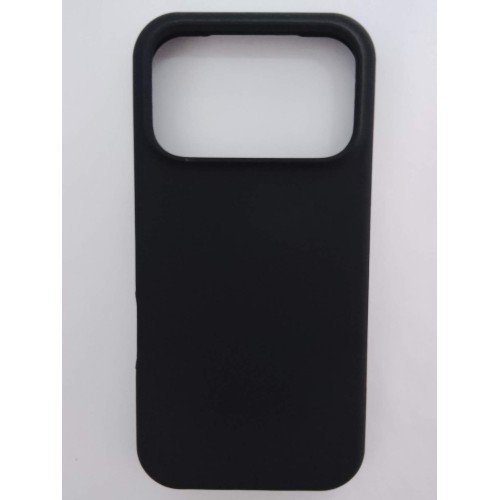 Чехол силиконовый iPhone 17 Pro Silicone Case без лого черный (18)