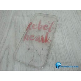 Чехол силиконовый iPhone 6 прозрачный с рисунком (05)