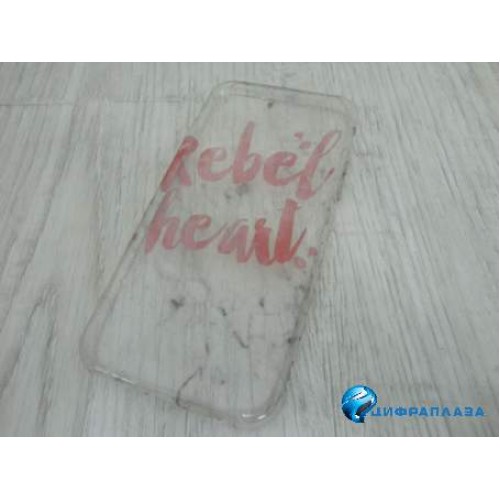 Чехол силиконовый iPhone 6 прозрачный с рисунком (05)