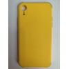 Чехол силиконовый iPhone XR с ЗАЩИТОЙ камеры желто-зеленый
