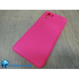 Чехол силиконовый POCO M5S Slicone Cover фуксия