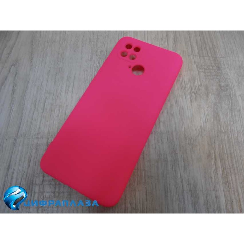 Чехол силиконовый POCO С40 Slicon Cover Nano фуксия
