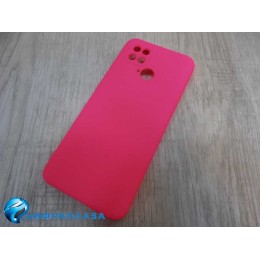 Чехол силиконовый POCO С40 Slicon Cover Nano фуксия