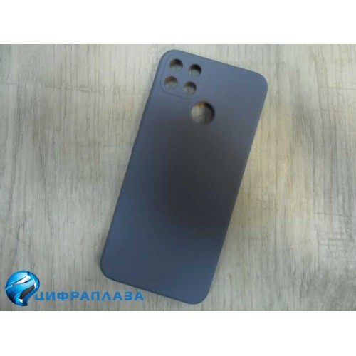 Чехол силиконовый Realme C25S Silicone Case New Era серый