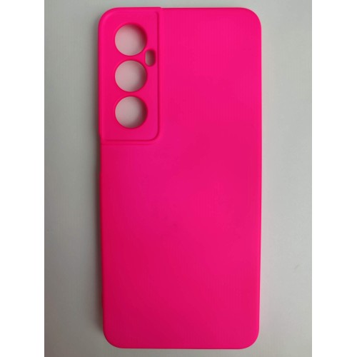 Чехол силиконовый Realme C65 Silicone Cover Nano 2mm фуксия