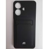 Чехол силиконовый Realme Note 60/60X/C61/C63 матовый цветной с визитницей черный