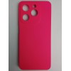 Чехол силиконовый Realme Note 60/60X/C61/C63 Silicone Cover без лого ярко-розовый