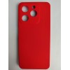 Чехол силиконовый Realme Note 60 Silicone Cover без лого красный