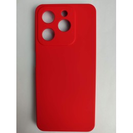 Чехол силиконовый Realme Note 60 Silicone Cover без лого красный