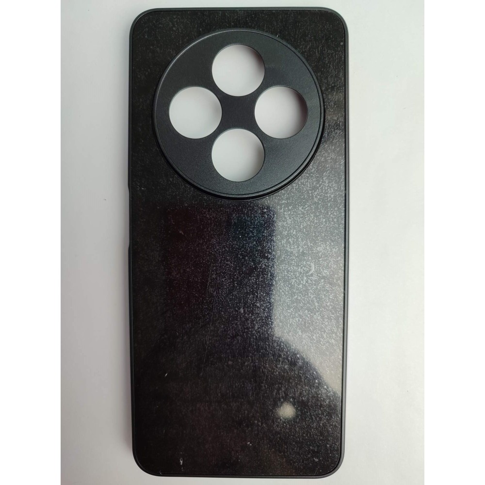 Чехол силиконовый Redmi 14C/POCO C75 матовый цветной с защитой камеры черный