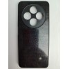 Чехол силиконовый Redmi 14C/POCO C75 матовый цветной с защитой камеры черный