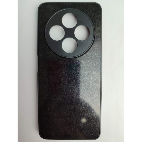 Чехол силиконовый Redmi 14C/POCO C75 матовый цветной с защитой камеры черный