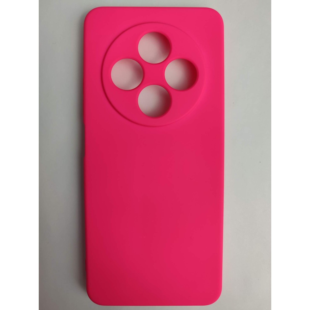 Чехол силиконовый Redmi 14C/POCO C75 Silicone Case без лого фуксия