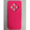 Чехол силиконовый Redmi 14C/POCO C75 Silicone Case без лого фуксия