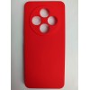 Чехол силиконовый Redmi 14C/POCO C75 Silicone Cover без лого красный