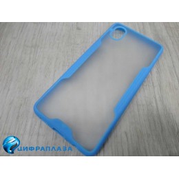 Чехол силиконовый Samsung A01 Core Limpid Case голубой