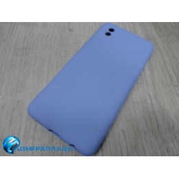 Чехол силиконовый Samsung A01 Core Silicone Case New Era голубой