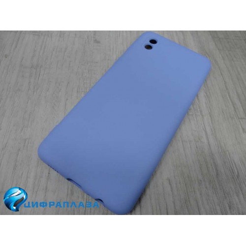 Чехол силиконовый Samsung A01 Core Silicone Case New Era голубой