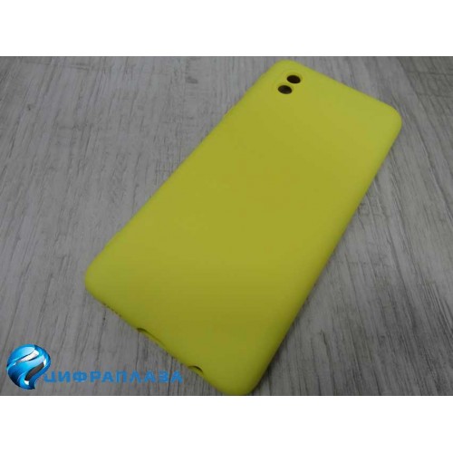 Чехол силиконовый Samsung A01 Core Silicone Case New Era желтый