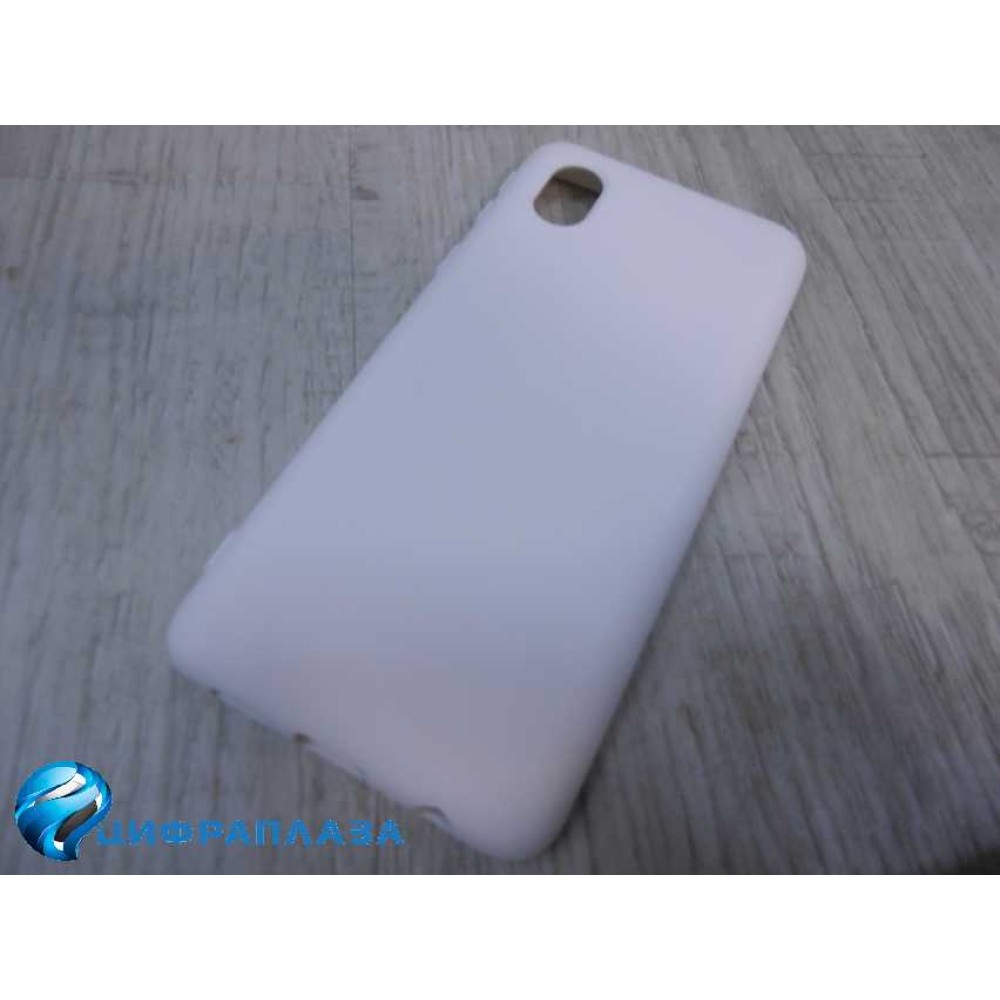 Чехол силиконовый Samsung A01 Core Silicone Cover Nano белый