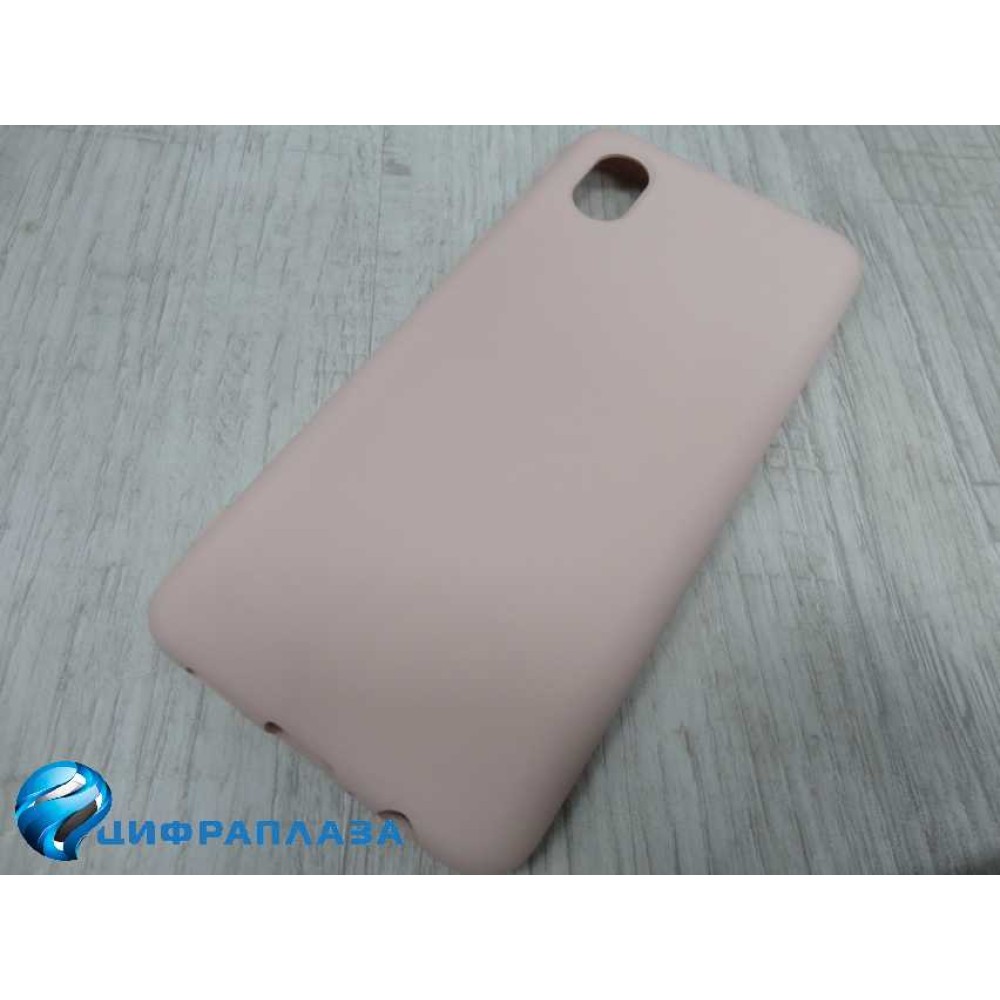 Чехол силиконовый Samsung A01 Core Silicone Cover Nano розовый песок