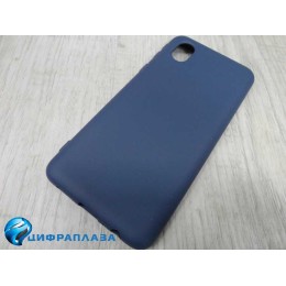 Чехол силиконовый Samsung A01 Core Silicone Cover Nano темно-синий