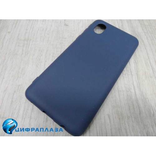 Чехол силиконовый Samsung A01 Core Silicone Cover Nano темно-синий