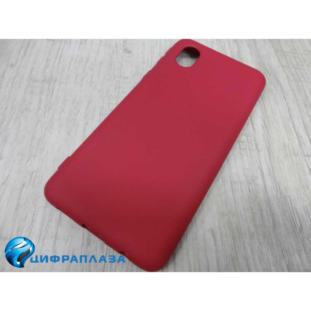 Чехол силиконовый Samsung A01 Core Silicone Cover Nano вишневый
