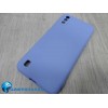 Чехол силиконовый Samsung A01 Silicone Case New Era голубой