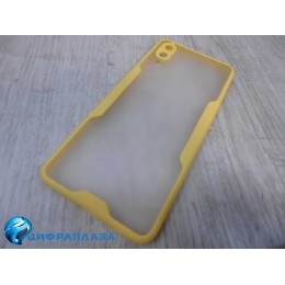 Чехол силиконовый Samsung A02/M02 Limpid Case желтый