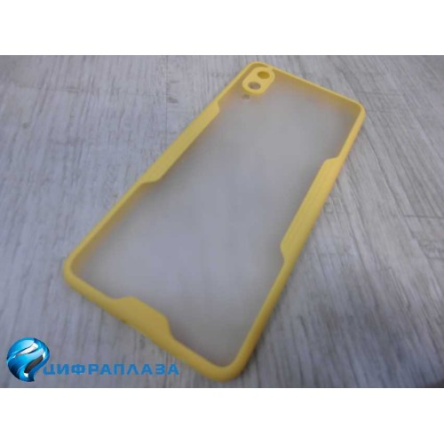 Чехол силиконовый Samsung A02/M02 Limpid Case желтый