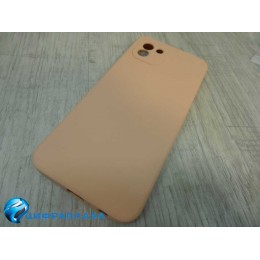 Чехол силиконовый Samsung A03 Silicone Case New Era светло-розовый