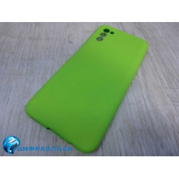 Чехол силиконовый Samsung A03s Silicone Cover Nano 2mm зеленый