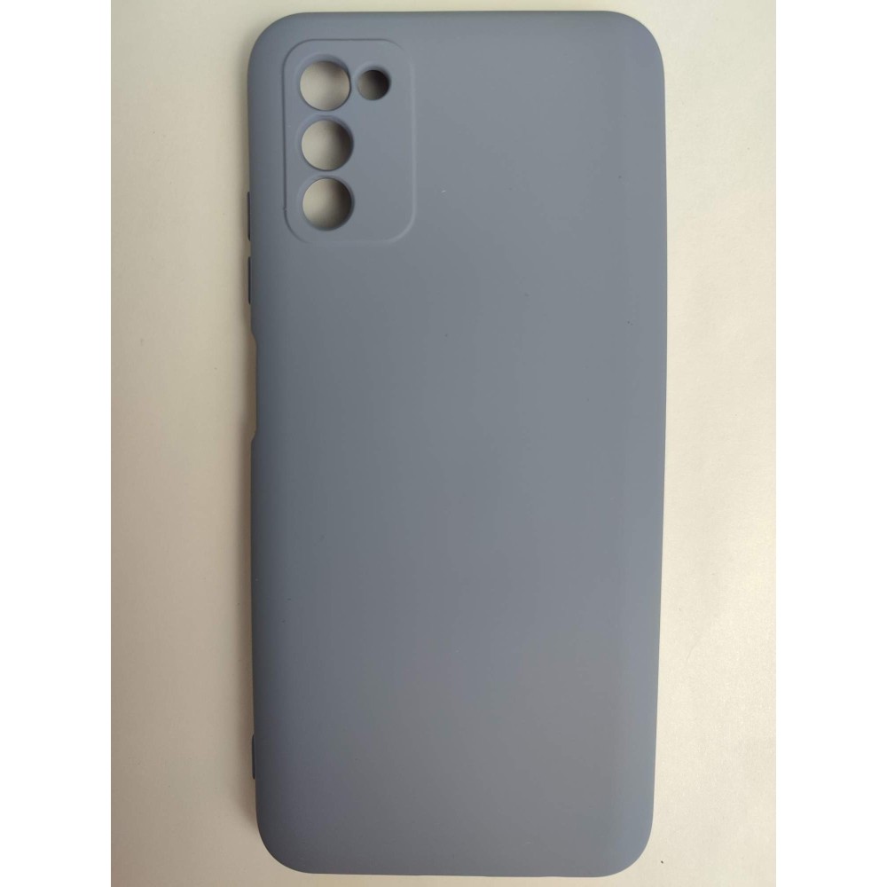 Чехол силиконовый Samsung A03s Silicone Cover Nano серый