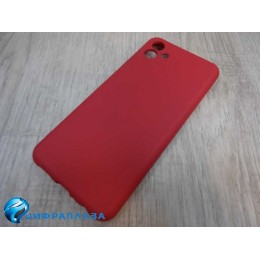 Чехол силиконовый Samsung A04 Silicone Cover Nano 2mm вишневый