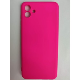Чехол силиконовый Samsung A04 Silicone Cover Nano фуксия