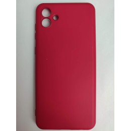Чехол силиконовый Samsung A04 Silicone Cover Nano вишневый