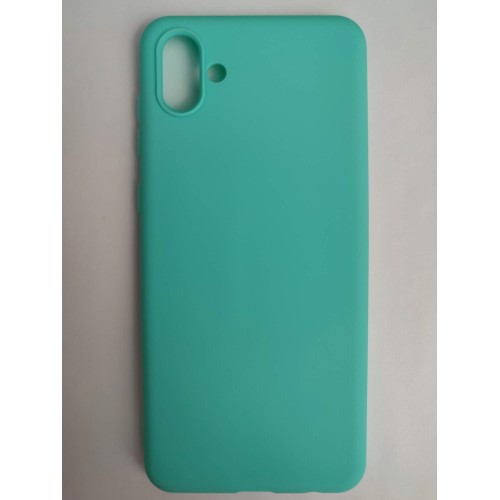 Чехол силиконовый Samsung A04 Soft Touch матовый бирюзовый