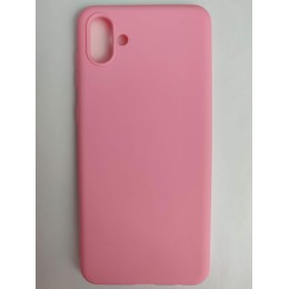 Чехол силиконовый Samsung A04 Soft Touch матовый розовый