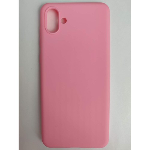 Чехол силиконовый Samsung A04 Soft Touch матовый розовый