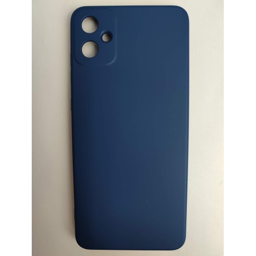 Чехол силиконовый Samsung A05 Silicone Cover без лого темно-синий