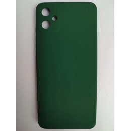 Чехол силиконовый Samsung A05 Silicone Cover без лого темно-зеленый