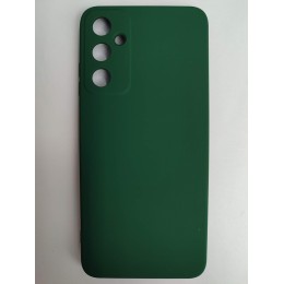 Чехол силиконовый Samsung A05s Silicone Cover без лого темно-зеленый