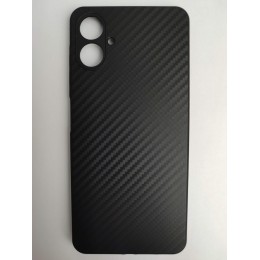 Чехол силиконовый Samsung A06 карбон черный