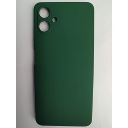 Чехол силиконовый Samsung A06 Silicone Case без лого темно-зеленый