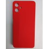 Чехол силиконовый Samsung A06 Silicone Cover без лого красный