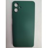 Чехол силиконовый Samsung A06 Silicone Cover Nano темно-зеленый