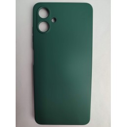 Чехол силиконовый Samsung A06 Silicone Cover Nano темно-зеленый